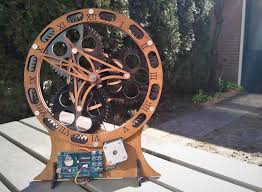 A wooden clock design.the large epicyclic gear. Planetary Gear Clock 6 Steps With Pictures Instructables