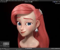 Artstation Mermaid Ariel Making With Blender 3d Hoya Choe Blender 3d Artwork Mermaid