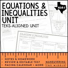 Maneuveringthemiddle.com domain is owned by maneuvering the middle llc and its registration expires in 1 year. Equations And Inequalities Unit Algebra 1 Teks Maneuvering The Middle