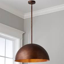 Large Dome Copper Pendant Copper Pendant Lights Kitchen Large Pendant Lighting Dome Pendant Lighting
