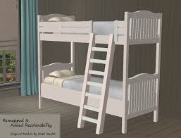 Fixed Nantucket Bunk Bed By Hope Baylor Sims 4 Loft Sims 4 Bedroom Sims 4 Beds