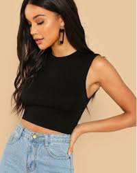 That 90s look isn't going anywhere just yet, which means crop tops are here to stay. Buy Black Tops For Women By Clafoutis Online Ajio Com