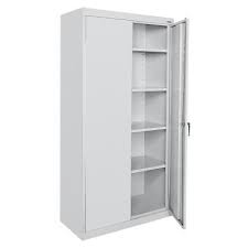 Farmhouse storage cabinets basement storage cabinets craft storage cabinets diy storage cabinets bedroom storage cabinets laundry room storage h linen storage cabinet is perfect for any room in your home that needs some extra storage. Gray Office Storage Cabinets Home Office Furniture The Home Depot