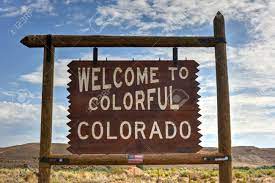 It was taken to show the white clouds and sky. Sign Welcome To Colorful Colorado On The State Border Stock Photo Picture And Royalty Free Image Image 60995390