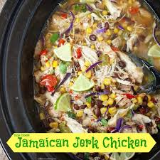Slow Cooker Jamaican Jerk Chicken Recipe Jamaican Jerk Chicken Jerk Chicken Chicken Crockpot Recipes