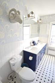 Peel Stick Wallpaper Picks For Kids Rooms Emily A Clark Blue Bathroom Interior Toilet Remodel Kids Bathroom