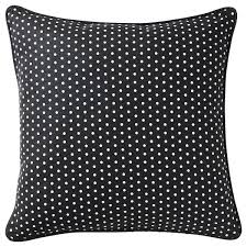 Malinmaria Coussin Gris Fonce Blanc A Pois 40x40 Cm Ikea Kussen Wit Het Lichaam