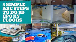 3 Easy Steps To Make 3d Epoxy Flooring Like Abc Quick Tutorial Youtube
