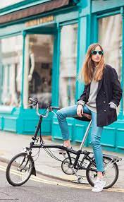 photo la cool chic ブロンプトン サイクルシック 自転車 ファッション
