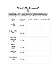 Figuring Percents What S My Discount Worksheets W Tpt Digital Activity Discount Percentage Math Made Easy Worksheets