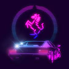 Uzicopter Neon Noir Retro Futurism Neon