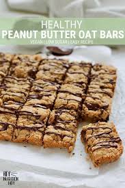 These Peanut Butter Oat Bars Make A Great Snack Or After School Treat Made With Healthy Ingredient Oat Bar Recipes Peanut Butter Oat Bars Oatmeal Bars Healthy