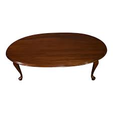 New, vintage and antique ethan allen coffee tables. Vintage Ethan Allen Queen Anne Style Cherry Drop Leaf Coffee Table Chairish