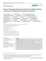 PDF) Impact of the motivational interviewing for childhood obesity  treatment: The Obemat2.0 randomized clinical trial