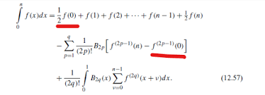When we chose an interest rate of 100% (= 1 as a decimal), the formulas became the same. Using The Euler Maclaurin Integration Formula To Estimate The Euler Macheroni Constant Why Do The Terms 1 2f 1 And F 2p 1 Disappear Mathematics Stack Exchange