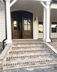 Frontsteps Porch Farm Farmhouse Front Porch Steps Porch Steps Brick Steps