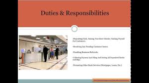 Full time bank teller family owned and operated. Bank Teller Job Description Youtube