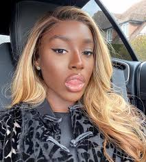 Black And Honey Blonde Ombre Wig Pin On Belles Femmes Noires