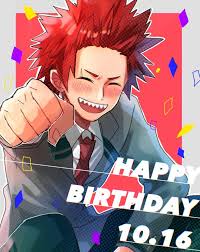 Happy birthday ei while the party had continued on, kirishima and bakugou we're again, sitting at the couch, while checking out kirishima's presents. Kiribaku Pictures Kirishima Kirishima Birthday Kirishima Eijirou
