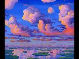 We create wonderfull contents about art. How To Paint Clouds At Sunset Complete Painting Demonstration Free Acrylic Painting Lesson Cloud Painting Sunset Painting Cloud Painting Art