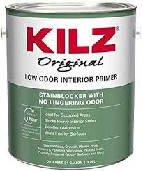 Kilz Odorless Interior Oil Base Primer Sealer Stainblocker White 1 Gallon House Primers Amazon Com Primer Sealer Kilz Exterior Primer