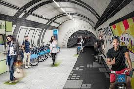 地下鉄トンネルが 自転車渋滞 を解消する ロンドン wired jp ハイテク建築 自転車 ロンドン