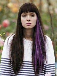 Underneath Black And Dark Purple Hair Brown Purple Hair Hair Color Streaks Purple Hair Streaks Bright Hair Colors