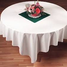 White Linen Like Tablecloths Are Designed To Fit Round Tables 5 Feet In Diameter Visit My Paper Shop Today For Paper Tablecloth Paper Table White Table Cover