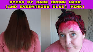 Unfortunately, pink hair fades fast, so you're going to need to stay on top of the upkeep. Dying Brown Hair Pink No Bleach Manic Panic Hot Hot Pink Youtube