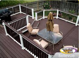 Black And White Deck Decor Ideas Dark Brown With White Decks Decks And More Decks Bellevue Nebraska Trex Accents Composite Deck With Mix Patio Deck Designs Deck Designs Backyard Deck Design
