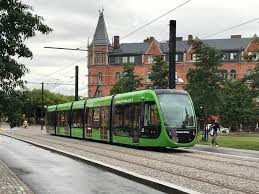 Bussar och pågatågen på karta. Lunds Sparvag Wikipedia