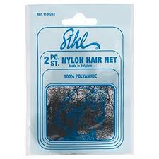 Black band girth (not stretch) : Sibel Nylon Hair Net Fine 2pc Mid Brown