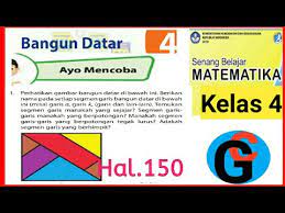 Kunci jawaban matematika kelas 4 materi bangun datar. Jawaban Matematika Kelas 4 Sd Mi Halaman 150 Ayo Mencoba Garis Sejajar Dan Berpotongan Youtube