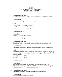 Maybe you would like to learn more about one of these? Soal Cerita Operasi Hitung Bilangan Bulat