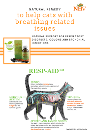 Natural Remedy To Help Cats With Breathing Related Issues Nhv Resp Aid Is An All Natural Vet Approved Herbal Blend Tha Cat Health Remedies Cat Help Cat Health
