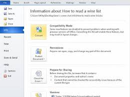How To Convert An Older Word Document To Word 2010 Format Words Informative New Words