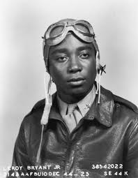 Portrait of Tuskegee Airman Leroy Bryant Jr. during WW2, c. 1944.