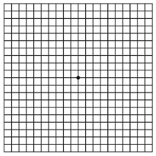 testing macula function with the amsler vision test
