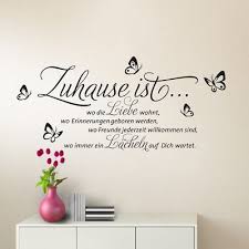 Wandtattoo Wandsticker Wandaufkleber Flur Spruch Zuhause Liebe Wohnzimmer W1133 Ebay Spruche Zuhause Wandtattoos Wandtattoos Spruche
