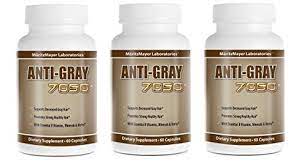Original Anti Gray Hair 7050 Maximum Strength 60 Capsules Pack Of 3 Ageless Pills Anti Gray Hair Women Nutrition Stop Grey Hair