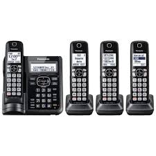 Check spelling or type a new query. Panasonic Cordless Phones With Answering Machine 4 Handsets Walmart Com Walmart Com