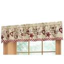 Collections Etc Country Heart Checkered Window Valance 14" X 71 ...