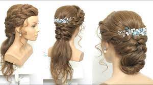 Then loosely wrap the hair around the ponytail and secure with another elastic or a few bobby pins. 2 Simple Party Hairstyles For Long Medium Hair Youtube