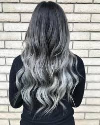 Black And Dark Grey Ombre Hair Charcoal Hair The New Low Key Trend On Instagram Charcoal Hair Hair Color For Black Hair Silver Ombre Hair