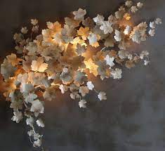 Buy Art Et Floritude Applique Pandore Vine Leaves At Bright On Presidio Wall Lights Light Sculpture Metal Wall Light