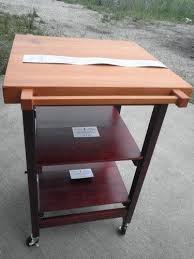 Oasis Island Folding Kitchen Butcher Block Bbq Cart Table Stand Oak Cherry A Custom Kitchen Island Kitchen Island Design Butcher Block