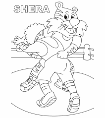 Printable wwe cartoon kids coloring page. Top 10 Wrestling Coloring Pages For Your Little One