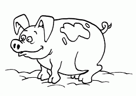 The moon and stars are no match for this spotted unicorn! Colouring Pictures Of Pigs Coloring Home