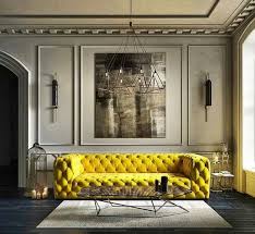 Shop Modern Chic With Antique Furniture Yellow Sofa Luxury Modern Antique Home Decor Online Interior Design Sofa Colors House Interior