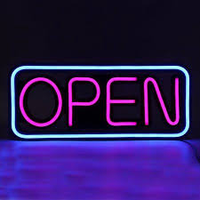 Restaurant Business Bar Shop Display Led Open Sign Bright Billboard Neon Light Black Led Open Sign Open Signs Super Healthy Recipes